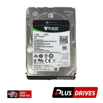 1.2TB SAS ST1200MM0009 Seagate 2.5 Exos 10E2400 Server HD 10K RPM 12Gbps 128MB