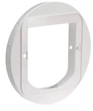 SureFlap Cat Flap Mounting Adaptor White Suitable For Glass Doors or Wall Mount