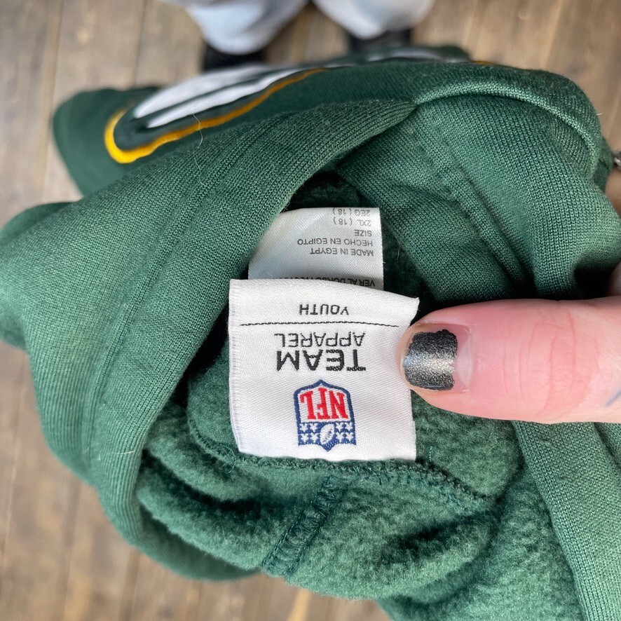 NFL Hoodie Mens Y2K Green Bay Packers Pullover Training Sweatshirt, Green, Large image 8