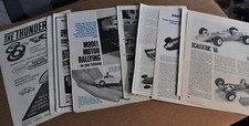 1966  1967 SLOT CARS ads  articles UK, Scalextric, Minic, AMC etc 15 pages