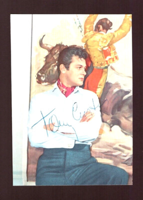 TONY CURTIS - ORIGINAL AUTOGRAMM - SIGNIERTE UFA POSTKARTE - 50-ER JAHRE