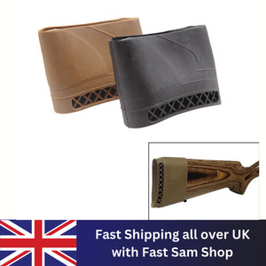 Gun Butt Stock Recoil Pad For Hunting Shooting (Brown - View #4