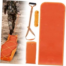  Deer Drag Sled, Heavy Duty Tear Resistant Hunting Sled with Deer Drag Orange