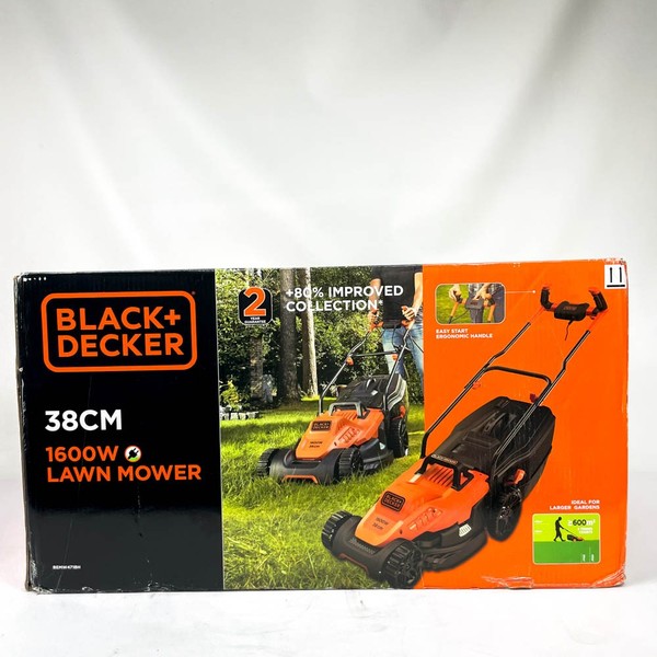 Black+Decker BEMW471BH-QS Elektro-RasenmäHer, 6 SchnitthöHen, 1600 Watt,-image