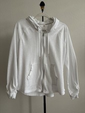 Calvin Klein Performance Women s White Waffle Full Zip Hoodie XL