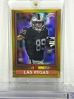 2024 Topps Chrome Football Gold Refractor Brock Bowers #74TF-12 PSA 9