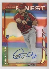 2014 Topps Finest Rookie Refractor Chris Owings #RA-CO Auto sh7