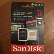 SanDisk Extreme Plus 32GB Micro SD Card with Extreme Capture Transfer and App U1
