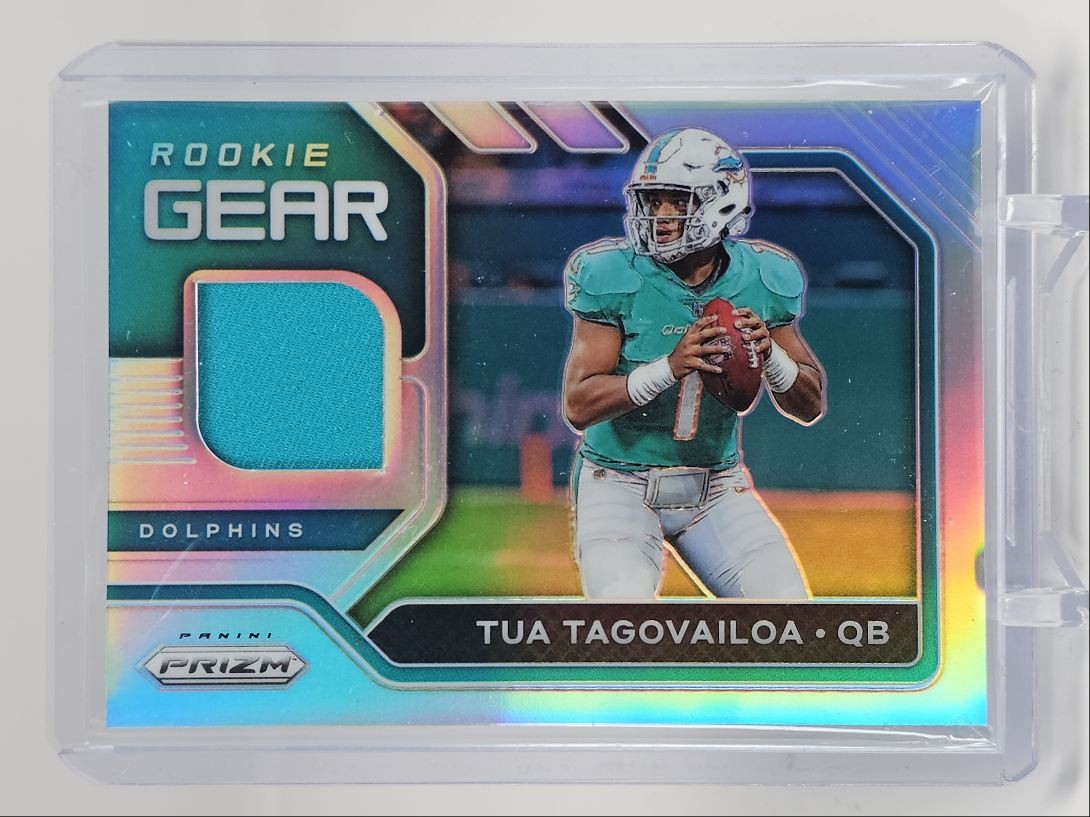 TUA TAGOVAILOA 2020 PANINI PRIZM ROOKIE GEAR PATCH SILVER RC Q0825