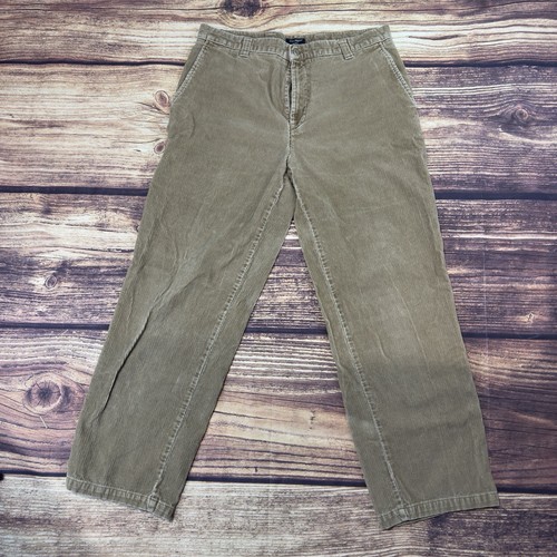 Dockers Corduroy Pants Mens 38x34 Tan Pleated Loose Khakis Cuffed VTG - Picture 2 of 7