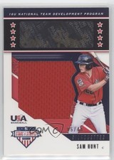 2019 USA Baseball Stars & Stripes Black Gold Jerseys 6/48 Sam Hunt Auto ni4