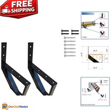 Heavy-Duty Black Steel Stair Riser - Triangular Design for Maximum Stability