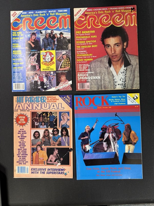 Four Rock And Roll Magazines 1980-1982