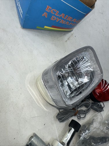 NUOVO! Kit Luci Proiettile Generatore Bicicletta Classica Originale 12V 6W - Foto 2 di 11