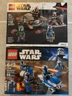 (BOX OPENED) LEGO Star Wars Lot of 2 Mandalorian Battle Pack (7914 & 75267)