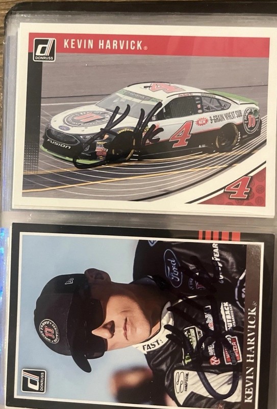 2019 Donruss NASCAR Kevin Harvick Signed Card