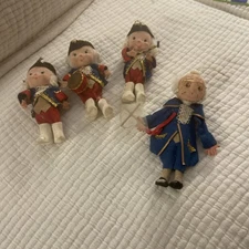 Vintage Set George Washington & Ben Franklin  ?Ornaments Kurt Alder Patriotic