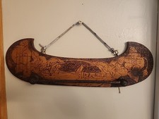 Canoa Vintage Arte de Pared Voyager Northern Woods Up North Colgador Toalla Paño de Plato