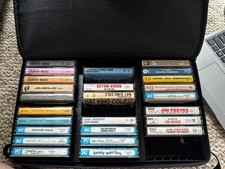 Case Logic Cassette Tape Holder/strap With Various Vintage Tapes 25