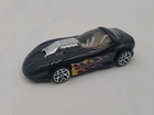 Vintage Hot Wheels 1993 Black Flames Silohoutte II HW Dark Riders Series
