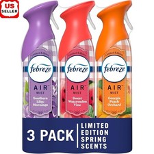 Fresh Scented Aerosol Spray Eliminates Odors Lilac Watermelon Peach Home Use