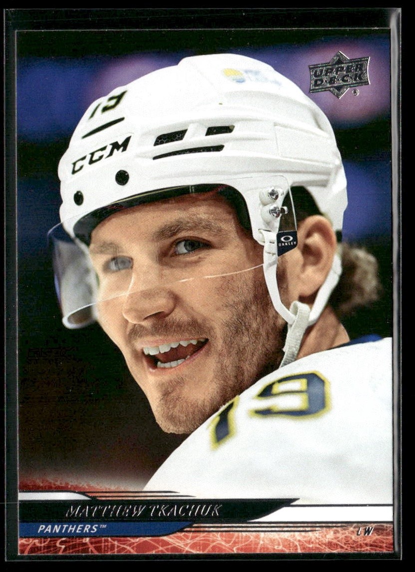 Matthew Tkachuk #319 Hockey Cards 2024 Upper Deck trading card — raw and PSA graded price guide