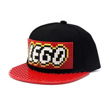 DIY Building Block Baseball Cap Cartoon Cosplay Hat Adult Kids Adjustable