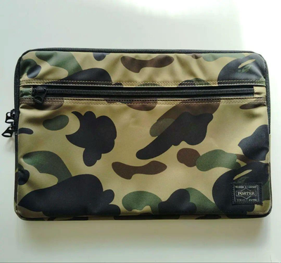 A BATHING APE x PORTER Camo MacBook Air Sleeve Case Olive