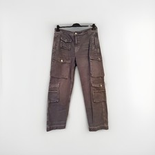 Zara Men’s Grey Multi Pocket Cargo Trousers - Size XL / Mex 34 - Used 9/10