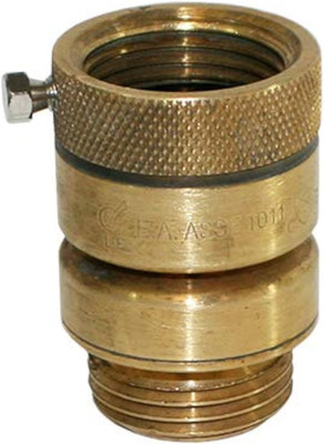 MFG Brass Vacuum Breaker Hose Bib Backflow Preventer, 3/4 Inch