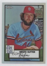 2021 Topps Chrome Platinum Anniversary Refractor Bruce Sutter #673 HOF 0a6