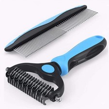 dematting and deshedding rake for pets, Dogs  Cats