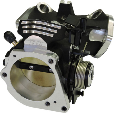 HORSEPOWER, INC HPI-58D1-76B Max Flow Throttle Body 58mm Black Twin Cam