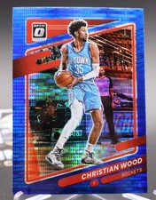 2021-22 Donruss Optic Christian Wood Blue Velocity Prizm #93 Rockets
