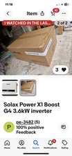 Inverter Solax Power X1 Boost G4 3,6kW nuovo mai aperto