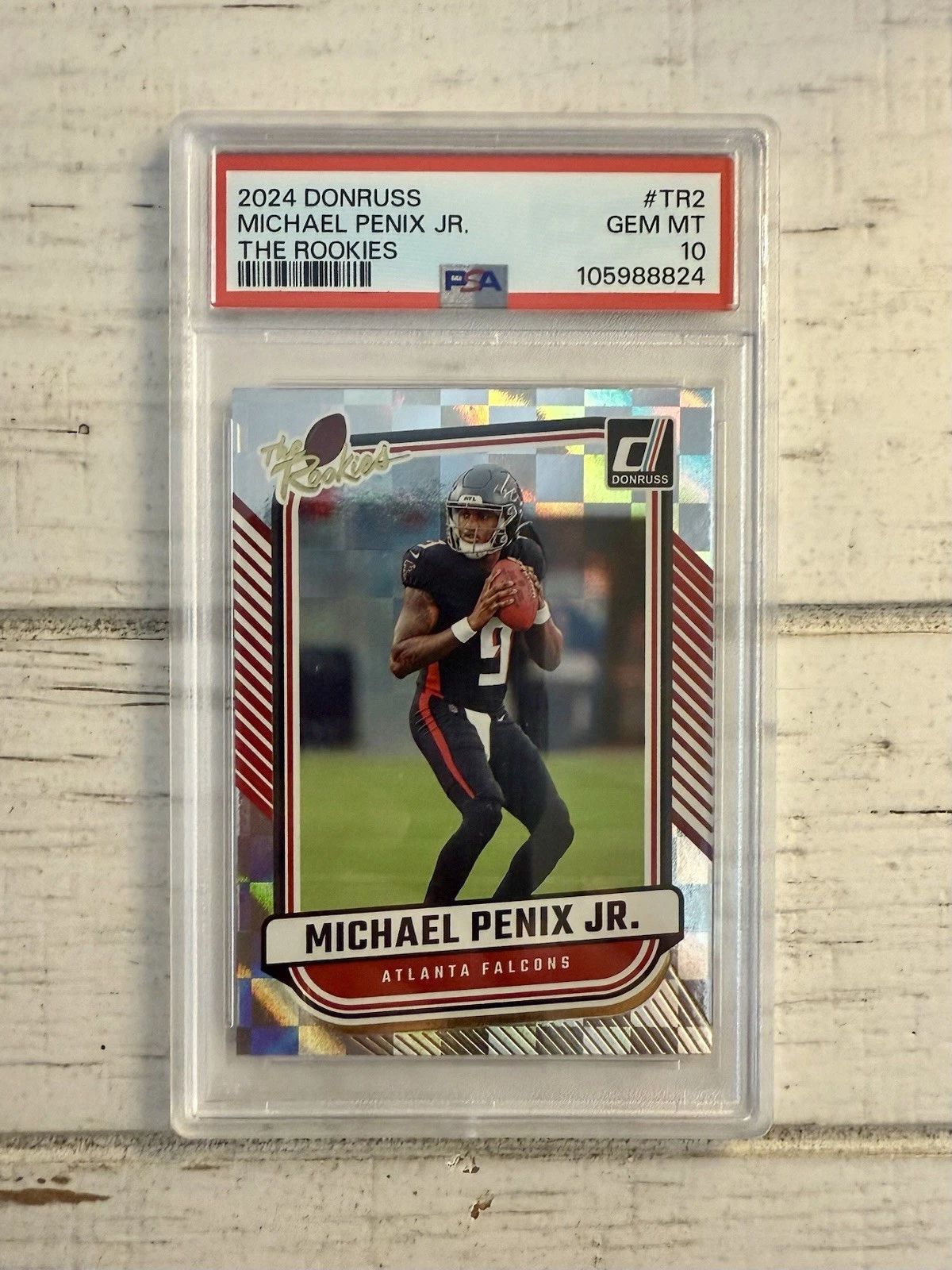 Deal for 2024 Donruss Michael Penix Jr. The Rookies RC #TR-2 PSA 10