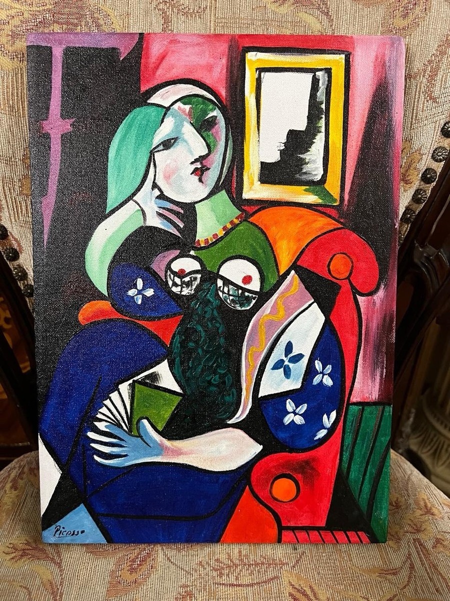 Pablo Picasso - Amazing Oil Painting - Signed - Stamped - A1 | eBay