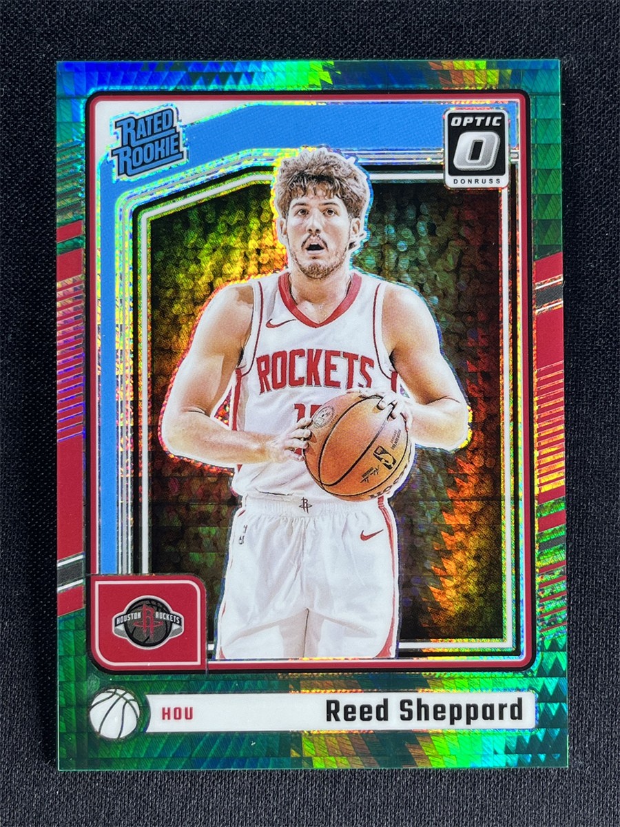 2024-25 Panini Donruss Optic Reed Sheppard #255 Green Hyper Rated Rookie RC /249