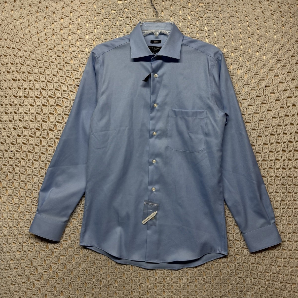 Pronto Uomo Slim Fit Dress Shirt Mens 15 32/33 Long Sleeve Non-Iron Button Up Pronto Uomo Slim Fit Dress Shirt Mens 15 32/33 Long Sleeve Non-Iron Button Up