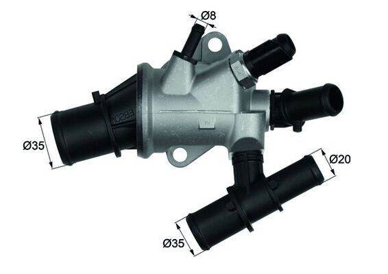 Thermostat de refroidissement MAHLE TI 170 88 la qualité OE pour FIAT