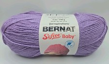 Bernat Softee Baby 100 Acrylic Yarn Lavender Color 5oz/140g 362yds/331m 3Light