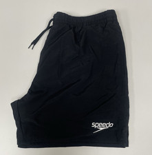 Men's Speedo Swim Short Black Size XL Drawstring Item 8-124330001