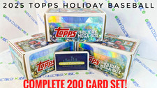 2025 TOPPS HOLIDAY Complete Set H1 - H200 200 Cards Snowflake Ohtani Kurtz RC