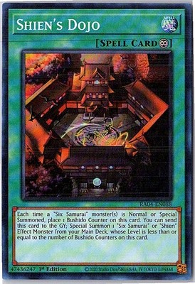 Shien's Dojo Super Rare RA04-EN088 Near Mint