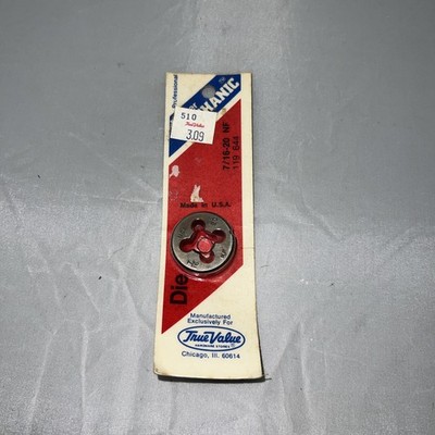True Value 7/16-20 NF DIE ''Made in USA'' New Orignal Stock NIP
