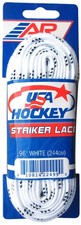 A&R Sports USA Hockey Striker Laces, Non-Waxed 96" - White