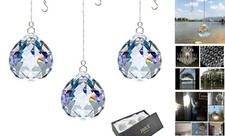 Crystal Prism Ball Window Suncatcher Rainow Maker 30mm/1.18 inches with Chain