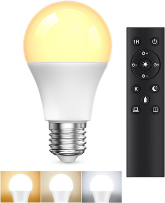 A19 LED Light Bulbs with Remote Control, 9W LED Bulbs 60W Equivalent, 3000K-6000