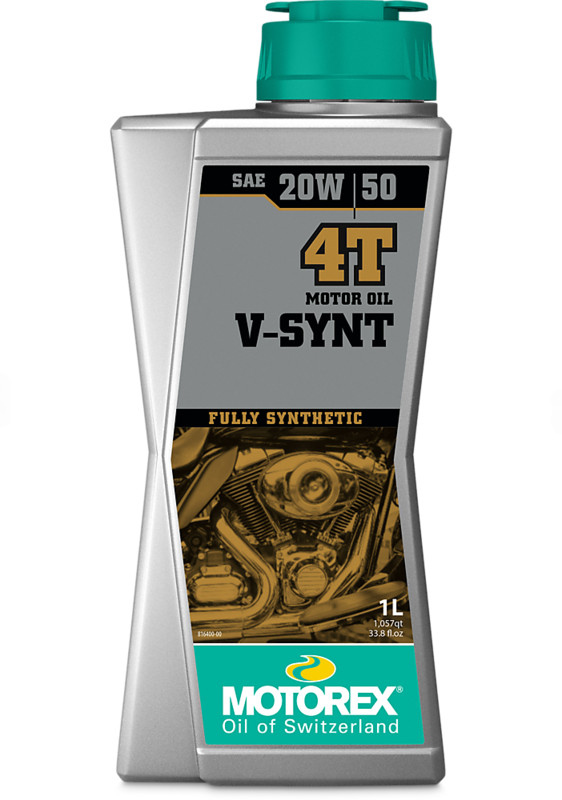 Huile moteur MOTOREX V-SYNT 4T protège contre usure thermique 1L