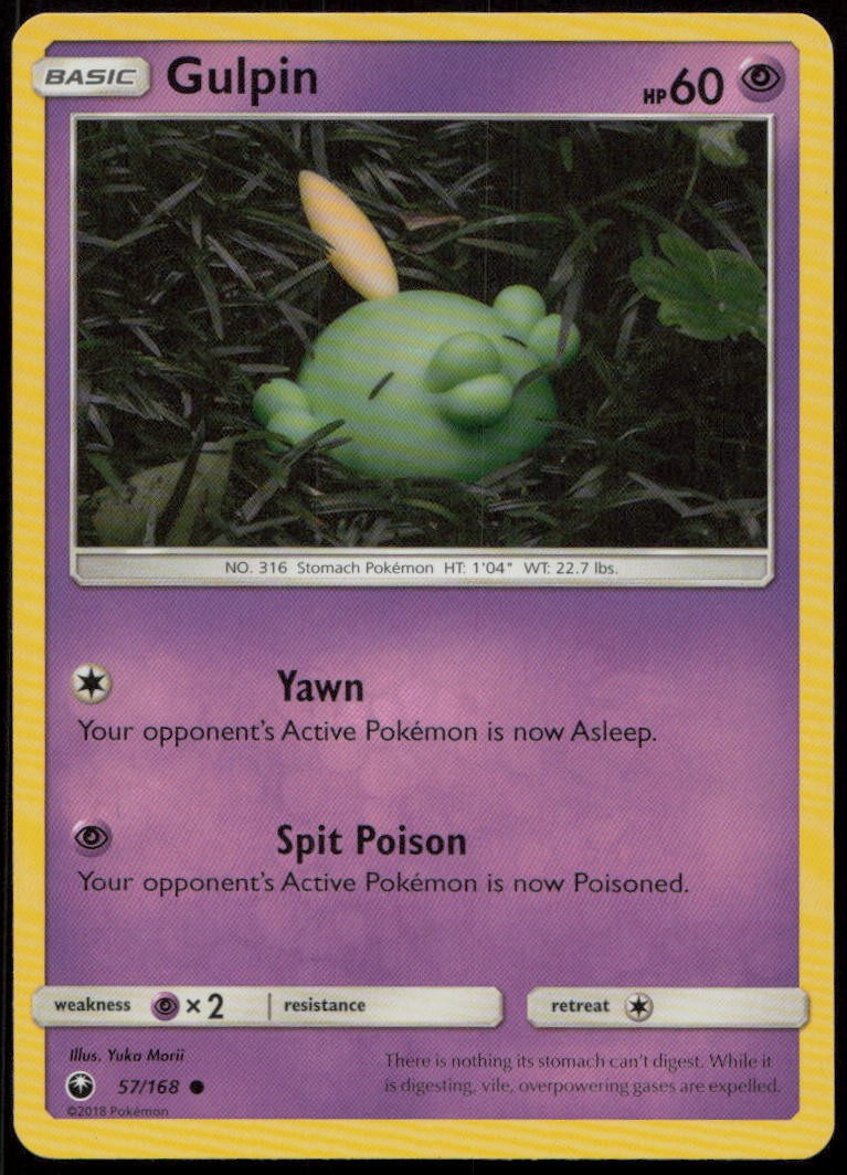 Gulpin 57/168 MP Celestial Storm Common Pokemon